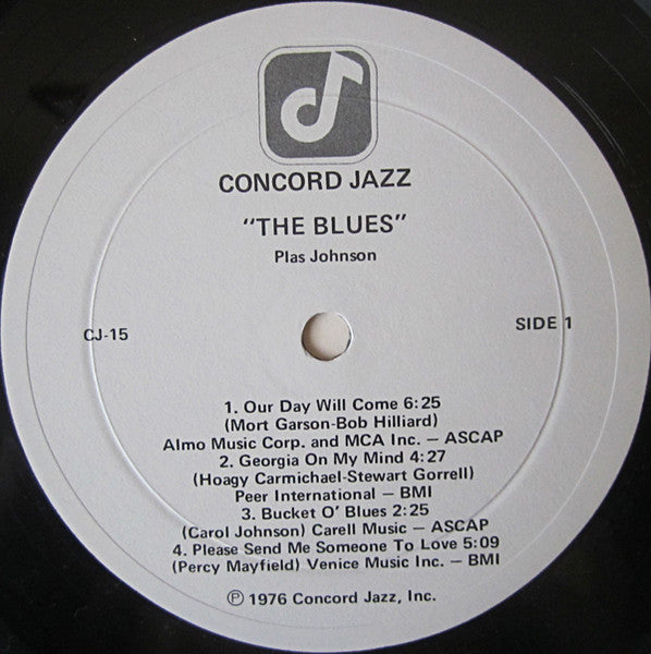 Plas Johnson – The Blues LP vinyl record, image 3 of 4
