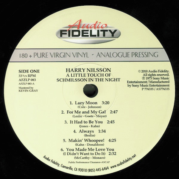 Harry Nilsson – A Little Touch Of Schmilsson In The Night LP vinyl record, image 2 of 6