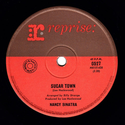 Nancy Sinatra – Sugar Town 7" vinyl record, image 1 of 2