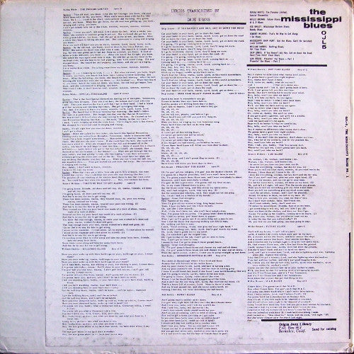 Various – The Mississippi Blues 1927-1940 LP vinyl record, image 2 of 4
