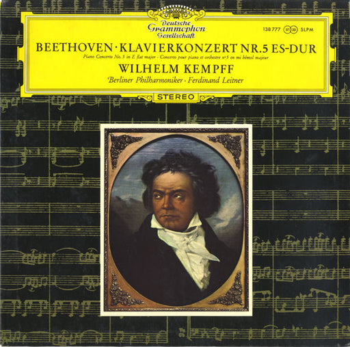 Ludwig van Beethoven, Wilhelm Kempff, Berliner Philharmoniker, Ferdinand Leitner – Klavierkonzert Nr. 5 Es-dur = Piano Concerto No. 5 In E Flat Major = Concerto Pour Piano Et Orchestre N°5 En Mi Bémol Majeur LP vinyl record, image 1 of 4
