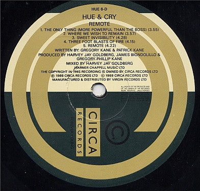 Hue & Cry – Bitter Suite / Remote (2xLP) LP vinyl record, image 6 of 6