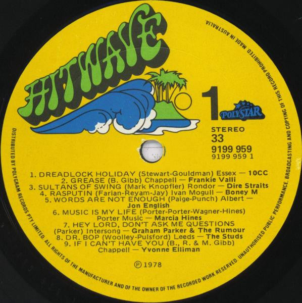 Various – Hitwave LP vinyl record, image 3 of 4