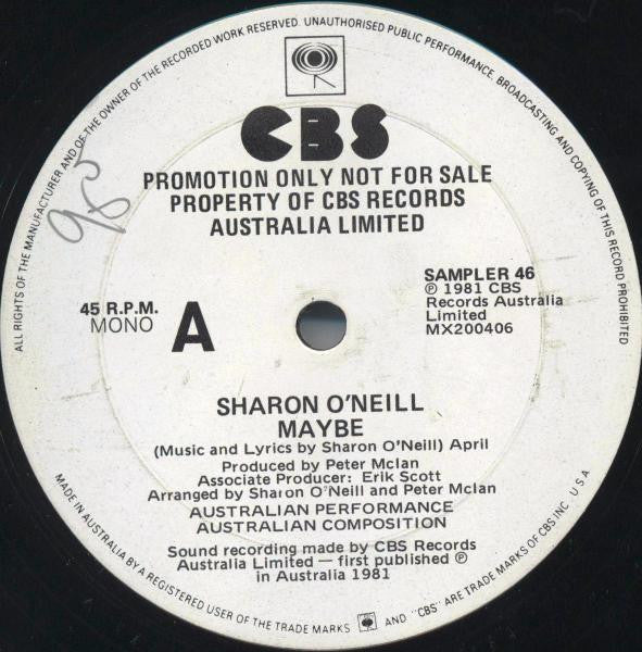 Sharon O'Neill – Maybe