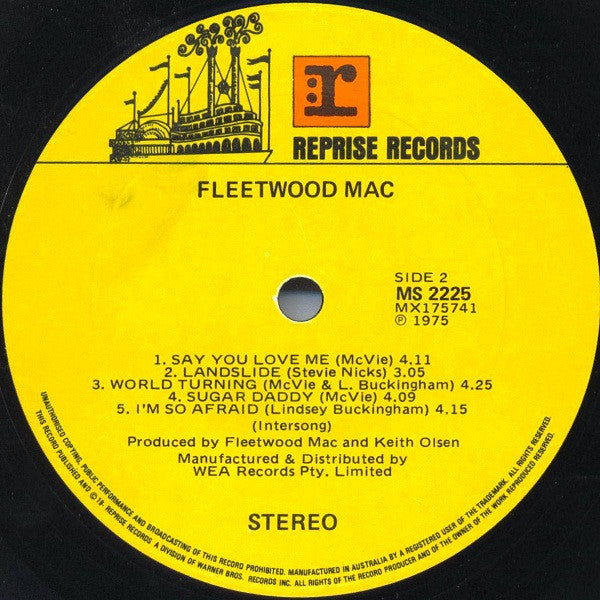 Fleetwood Mac – Fleetwood Mac LP vinyl record, image 4 of 4