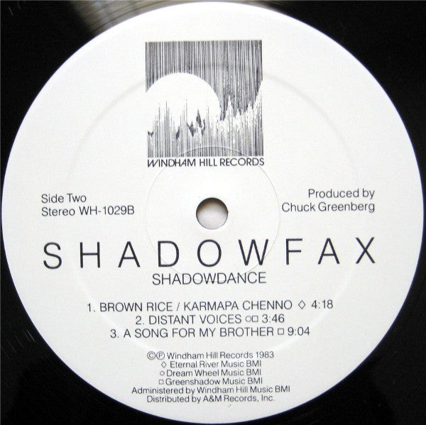 Shadowfax – Shadowdance LP vinyl record, image 4 of 4
