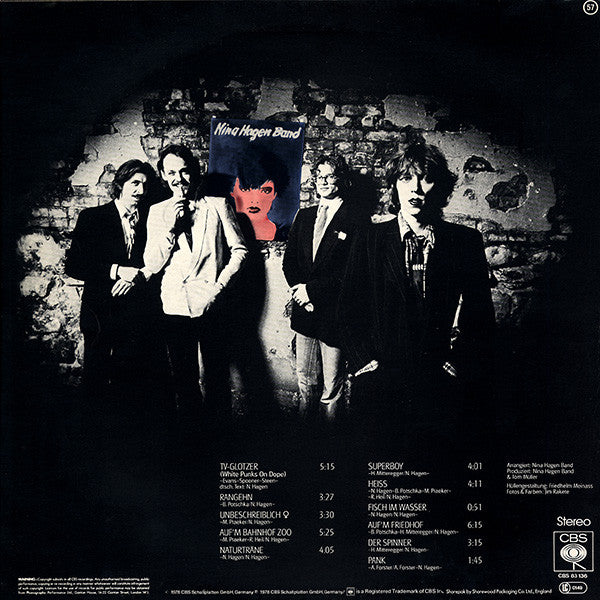 Nina Hagen Band – Nina Hagen Band LP vinyl record, image 2 of 4