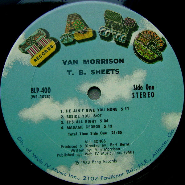 Van Morrison – T.B. Sheets LP vinyl record, image 5 of 7