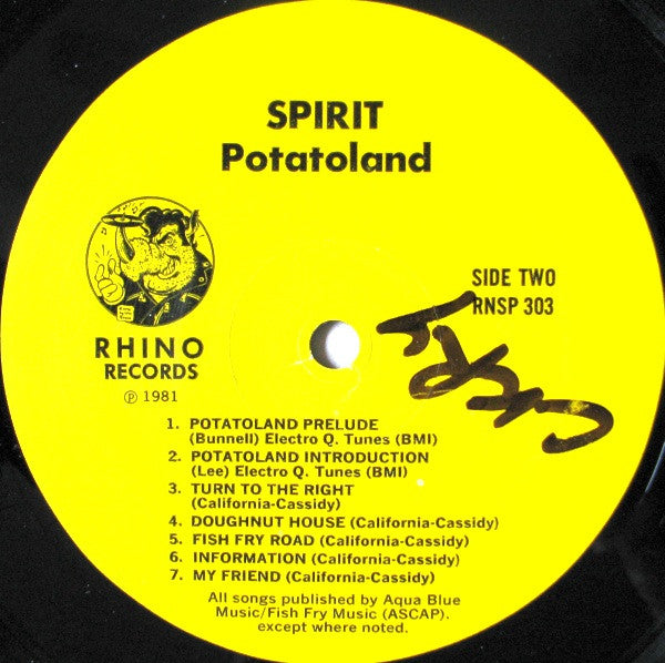 Spirit – The Adventures Of Kaptain Kopter & Commander Cassidy In Potato Land LP vinyl record, image 4 of 5