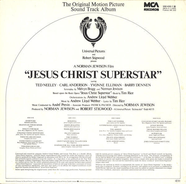 Various – Jesus Christ Superstar (The Original Motion Picture Sound Track Album) (2xLP) LP vinyl record, image 4 of 10