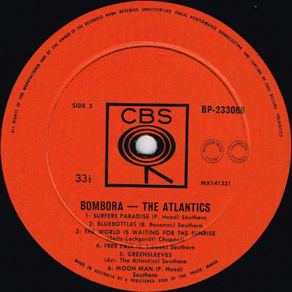 The Atlantics – Bombora LP vinyl record, image 4 of 4