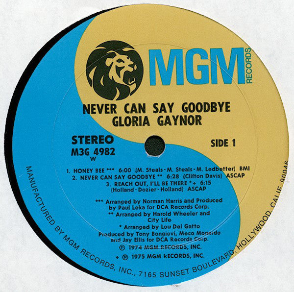 Gloria Gaynor – Never Can Say Goodbye LP vinyl record, image 3 of 4