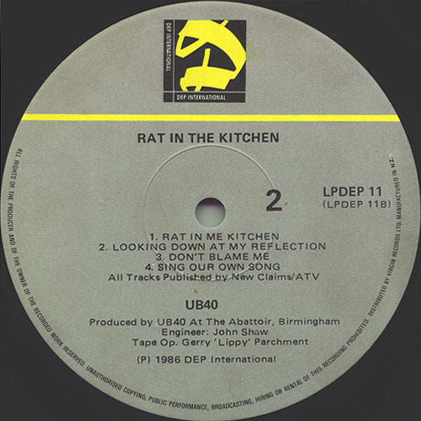 UB40 – Rat In The Kitchen LP vinyl record, image 4 of 7