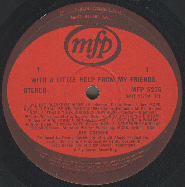 Joe Cocker – With A Little Help From My Friends LP vinyl record, image 3 of 5