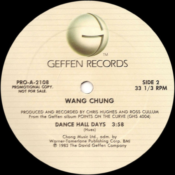 Wang Chung – Selections From Points On The Curve 12" vinyl record, image 3 of 3