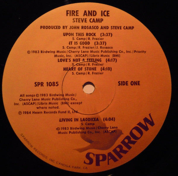 Steve Camp – Fire And Ice LP vinyl record, image 3 of 6