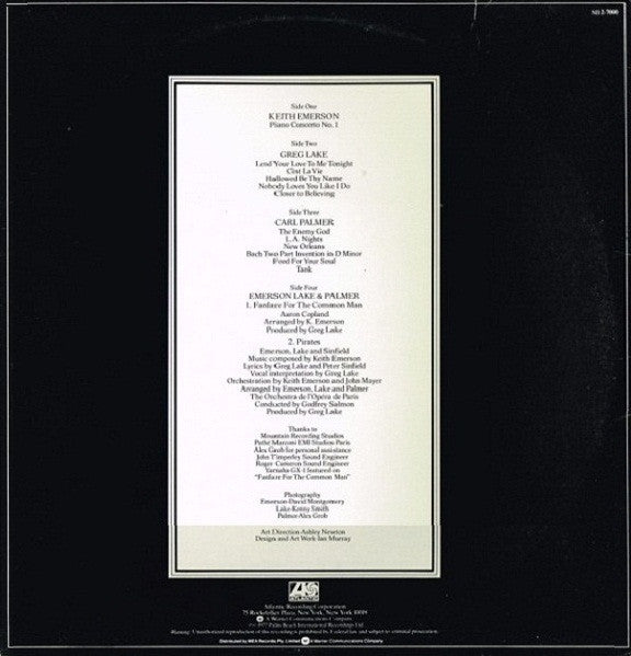 Emerson, Lake & Palmer – Works (Volume 1) (2xLP) LP vinyl record, image 2 of 6