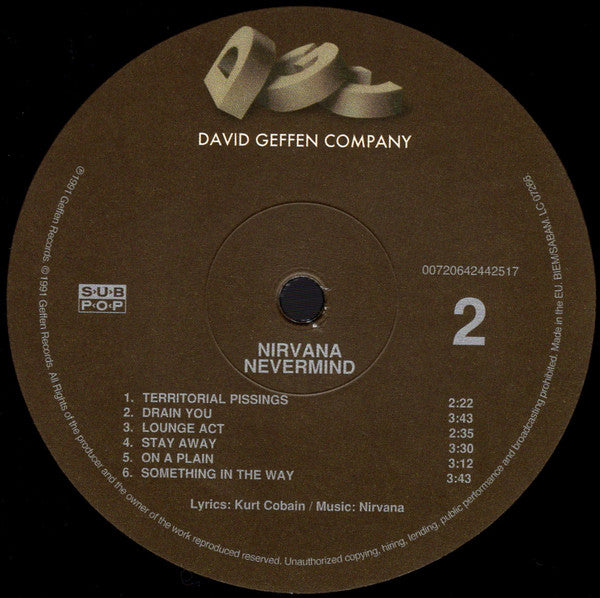 Nirvana – Nevermind LP vinyl record, image 5 of 9