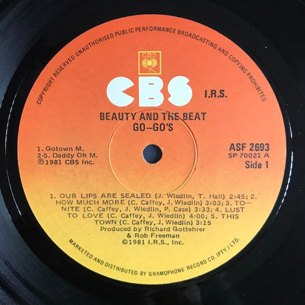 Go-Go's – Beauty And The Beat LP vinyl record, image 3 of 4