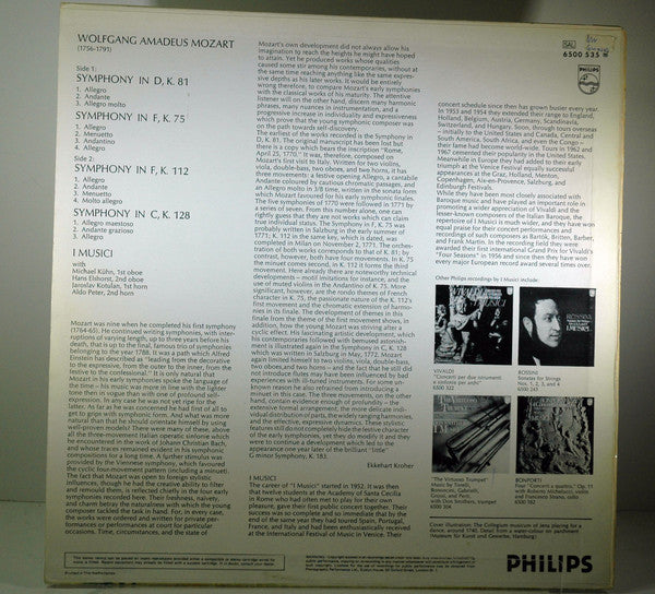 I Musici – Mozart LP vinyl record, image 2 of 4