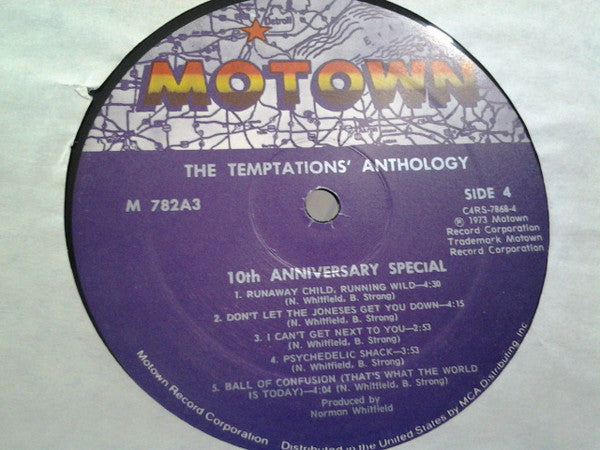The Temptations – Anthology (3xLP) LP vinyl record, image 10 of 10