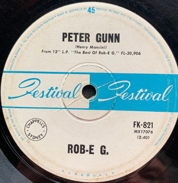 Rob E. G. – Hawaii Tattoo - Peter Gunn 7" vinyl record, image 2 of 2