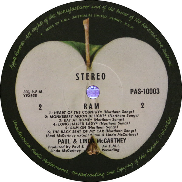 Paul & Linda McCartney – Ram LP vinyl record, image 3 of 6