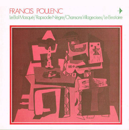 Francis Poulenc – Le Bal Masqué • Rapsodie Nègre • Chansons Villageoises • Le Bestiaire LP vinyl record, image 1 of 10