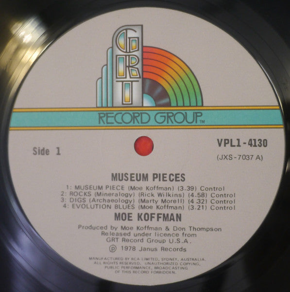 Moe Koffman – Museum Pieces LP vinyl record, image 2 of 2