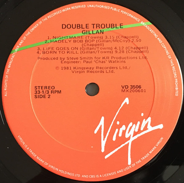 Gillan – Double Trouble (2xLP) LP vinyl record, image 5 of 7