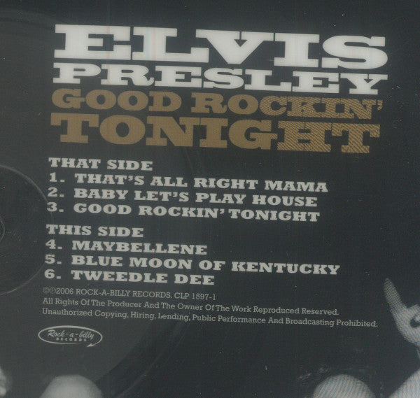 Elvis Presley – Good Rockin’ Tonight LP vinyl record, image 5 of 5