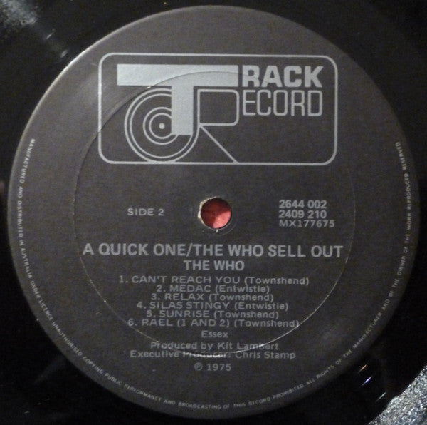 The Who – A Quick One / The Who Sell Out (2xLP) LP vinyl record, image 8 of 8