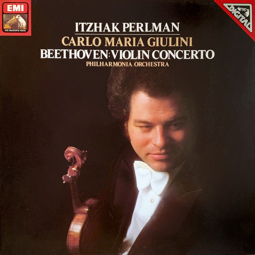 Ludwig Van Beethoven, Itzhak Perlman, Carlo Maria Giulini, Philharmonia Orchestra – Violin Concerto LP vinyl record, image 1 of 3