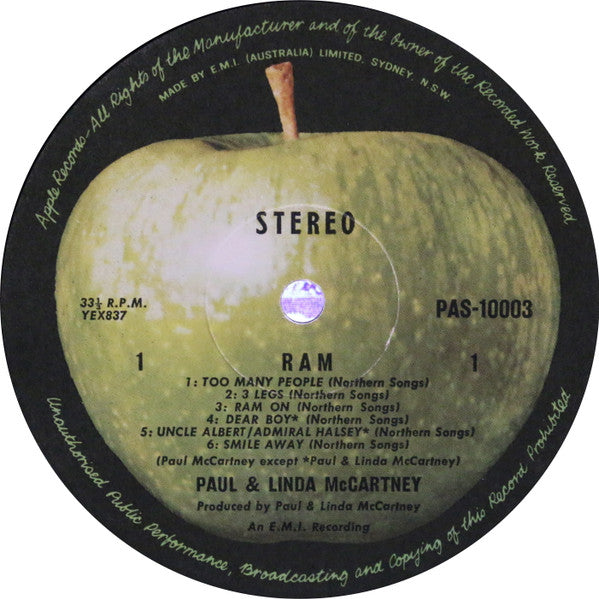 Paul & Linda McCartney – Ram LP vinyl record, image 2 of 6