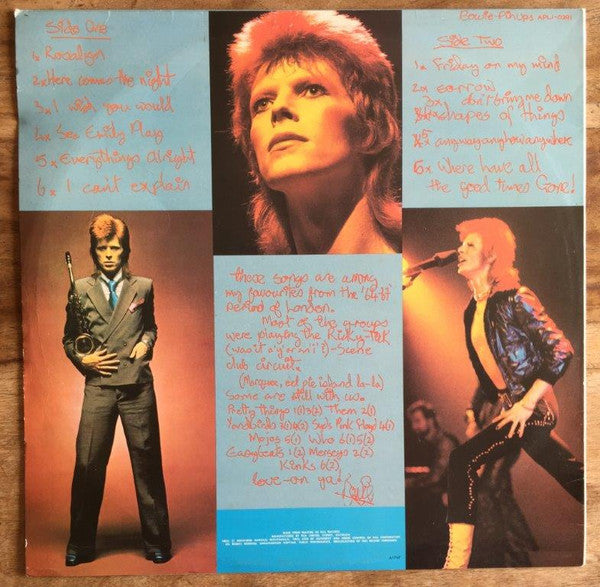 David Bowie – Pinups LP vinyl record, image 3 of 6