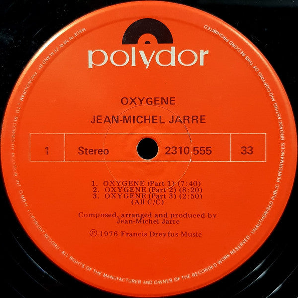 Jean-Michel Jarre – Oxygene LP vinyl record, image 3 of 4