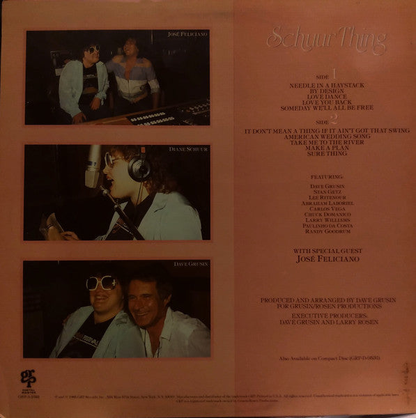 Diane Schuur – Schuur Thing LP vinyl record, image 2 of 6