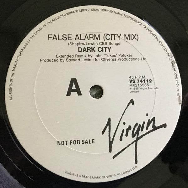 Dark City – False Alarm 12" vinyl record, image 3 of 4