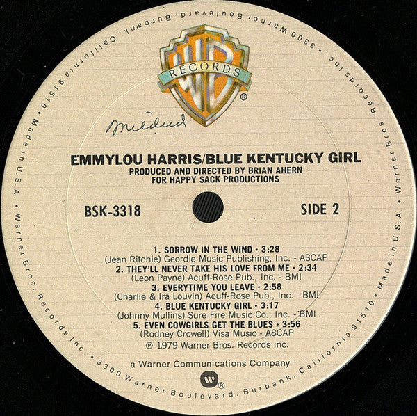 Emmylou Harris – Blue Kentucky Girl LP vinyl record, image 4 of 6