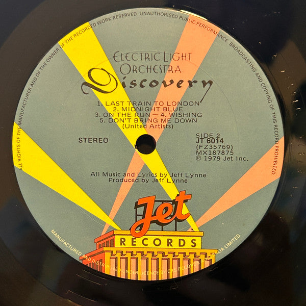 Electric Light Orchestra – Discovery LP vinyl record, image 4 of 5