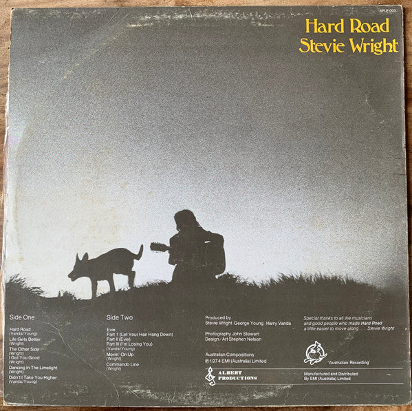 Stevie Wright – Hard Road LP vinyl record, image 2 of 4