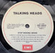 Talking Heads – Stop Making Sense LP vinyl record, image 4 of 6