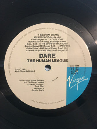The Human League – Dare LP vinyl record, image 5 of 5