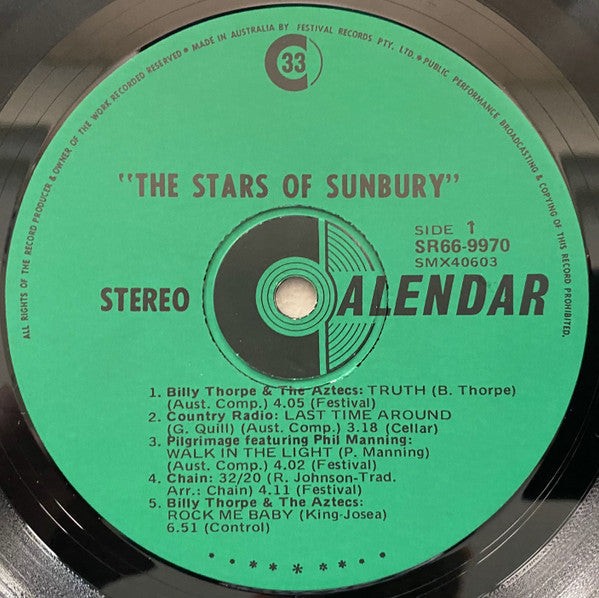 Various – The Stars of Sunbury LP vinyl record, image 4 of 4