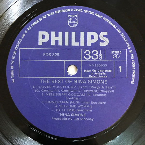 Nina Simone – The Best Of Nina Simone LP vinyl record, image 3 of 4