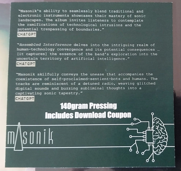 Masonik – Assembled Interference LP vinyl record, image 3 of 6