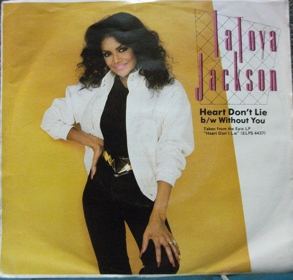 La Toya Jackson – Heart Don't Lie 7" vinyl record, image 1 of 4