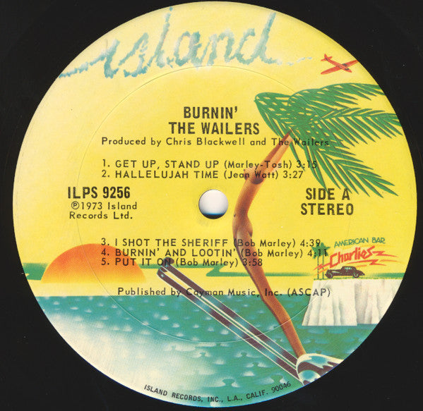 The Wailers – Burnin' LP vinyl record, image 2 of 3