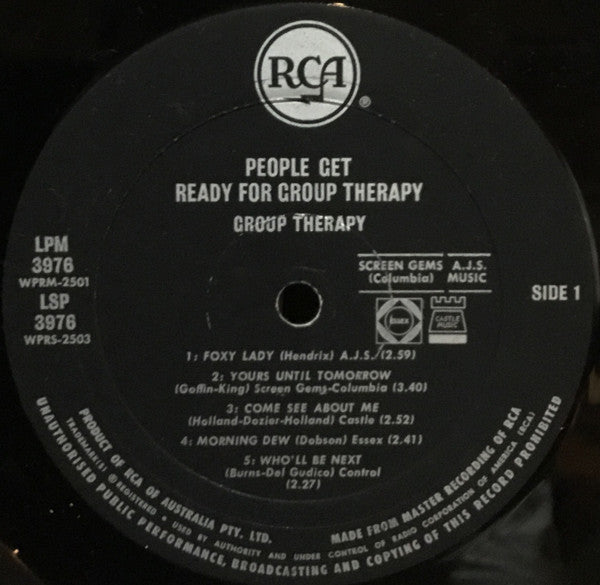Group Therapy – People Get Ready For Group Therapy LP vinyl record, image 3 of 4
