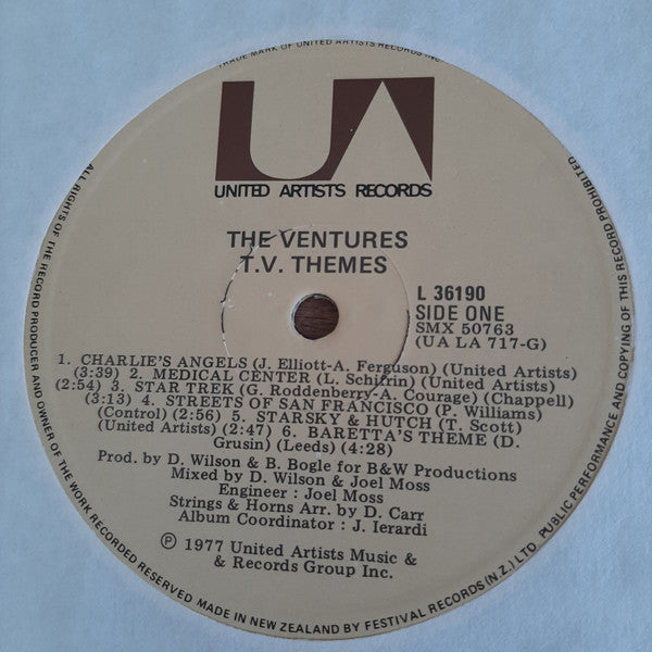 The Ventures – T.V. Themes LP vinyl record, image 3 of 4